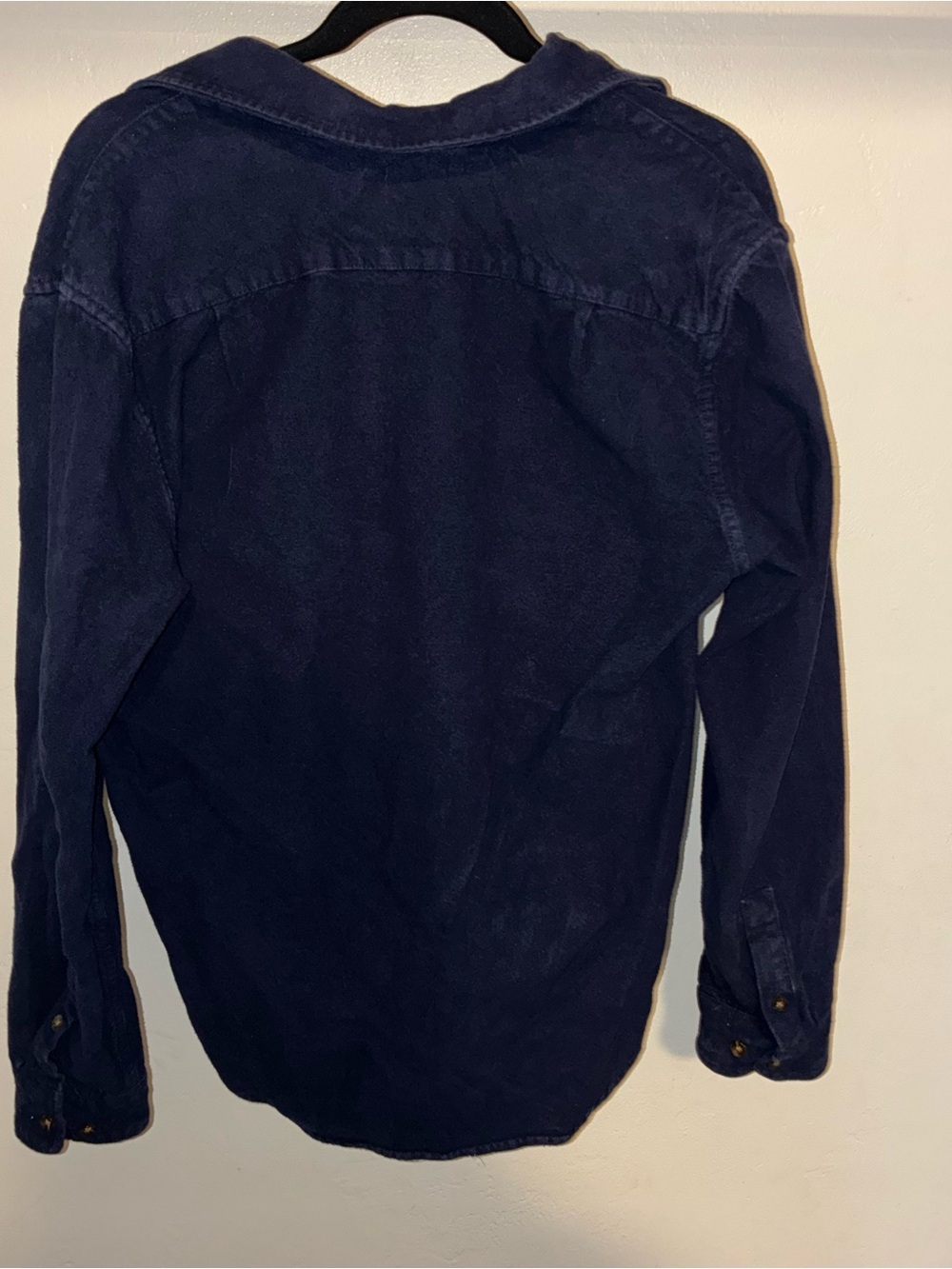 Goodiellow navy blue flannel jacket pullover - Picture 2 of 4